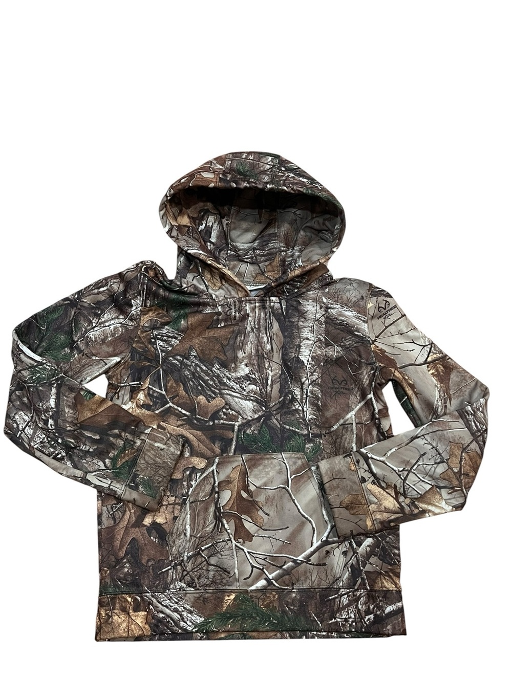 RedHead Kids Camo Hooded Pullover Jacket - Brown Green